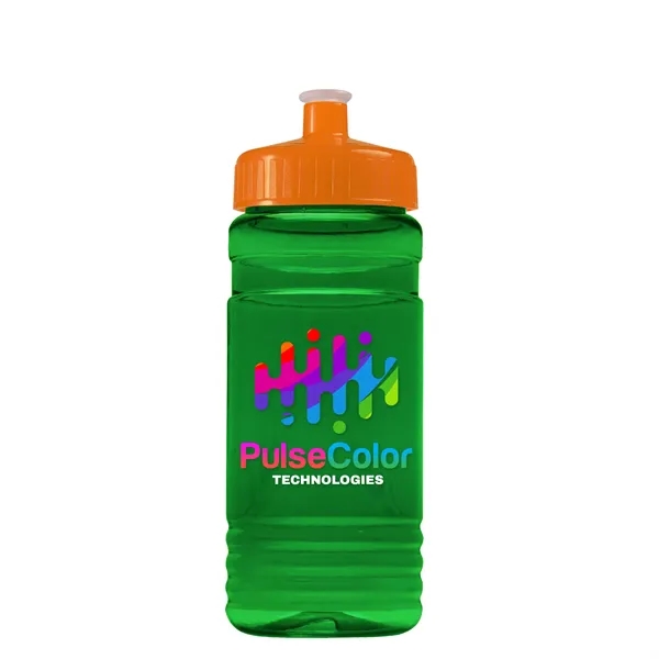 Transparent sports bottle, 20 oz. Straight-wall design with Push-Pull lid. Molded... from ASI 40480 Koozie Group