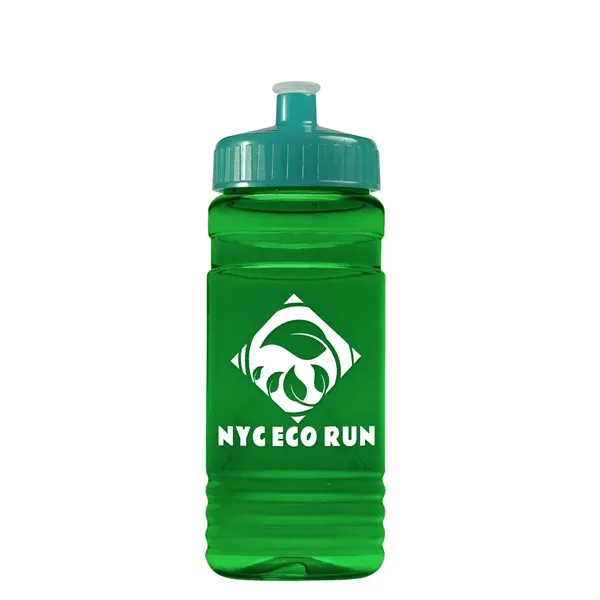 Transparent sports bottle, 20 oz. Straight-wall design with Push-Pull lid. Molded... from ASI 40480 Koozie Group