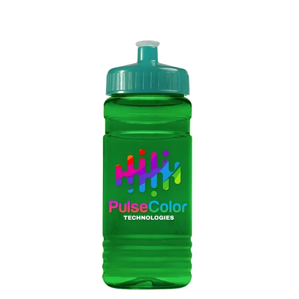 Transparent sports bottle, 20 oz. Straight-wall design with Push-Pull lid. Molded... from ASI 40480 Koozie Group
