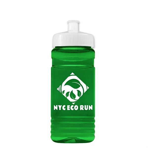 Transparent sports bottle, 20 oz. Straight-wall design with Push-Pull lid. Molded... from ASI 40480 Koozie Group