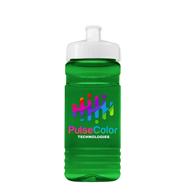 Transparent sports bottle, 20 oz. Straight-wall design with Push-Pull lid. Molded... from ASI 40480 Koozie Group