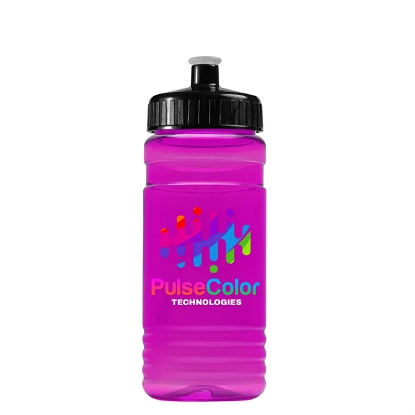 Transparent sports bottle, 20 oz. Straight-wall design with Push-Pull lid. Molded... from ASI 40480 Koozie Group