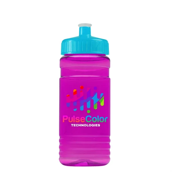 Transparent sports bottle, 20 oz. Straight-wall design with Push-Pull lid. Molded... from ASI 40480 Koozie Group