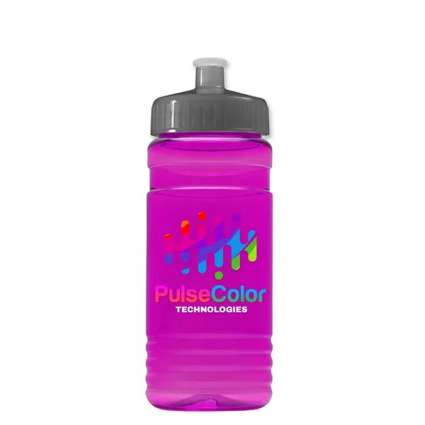 Transparent sports bottle, 20 oz. Straight-wall design with Push-Pull lid. Molded... from ASI 40480 Koozie Group