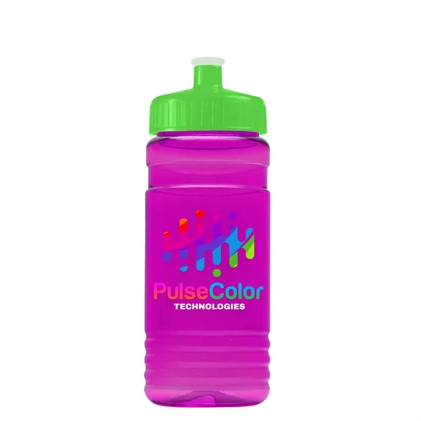 Transparent sports bottle, 20 oz. Straight-wall design with Push-Pull lid. Molded... from ASI 40480 Koozie Group