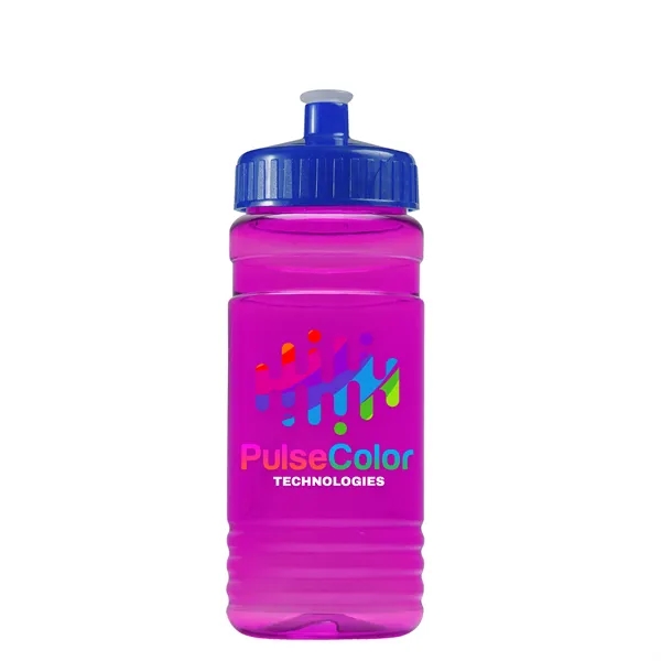 Transparent sports bottle, 20 oz. Straight-wall design with Push-Pull lid. Molded... from ASI 40480 Koozie Group