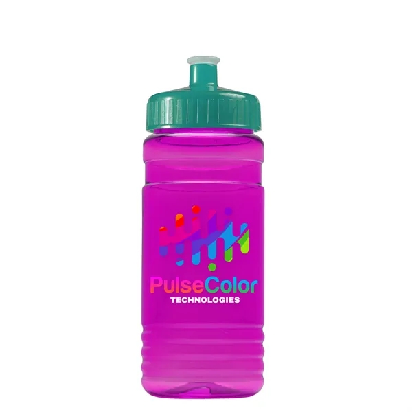 Transparent sports bottle, 20 oz. Straight-wall design with Push-Pull lid. Molded... from ASI 40480 Koozie Group