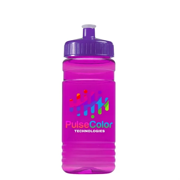 Transparent sports bottle, 20 oz. Straight-wall design with Push-Pull lid. Molded... from ASI 40480 Koozie Group