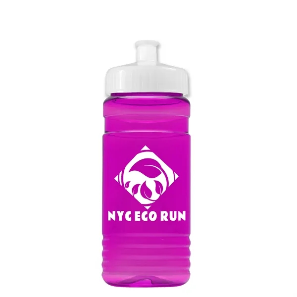 Transparent sports bottle, 20 oz. Straight-wall design with Push-Pull lid. Molded... from ASI 40480 Koozie Group