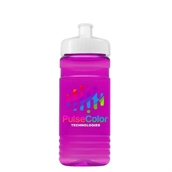 Transparent sports bottle, 20 oz. Straight-wall design with Push-Pull lid. Molded... from ASI 40480 Koozie Group