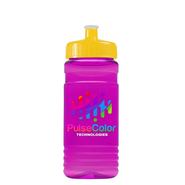 Transparent sports bottle, 20 oz. Straight-wall design with Push-Pull lid. Molded... from ASI 40480 Koozie Group