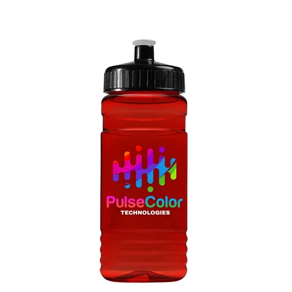 Transparent sports bottle, 20 oz. Straight-wall design with Push-Pull lid. Molded... from ASI 40480 Koozie Group