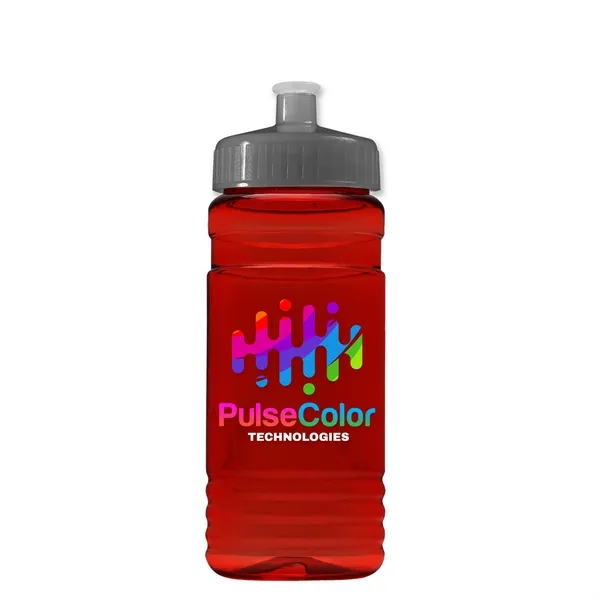 Transparent sports bottle, 20 oz. Straight-wall design with Push-Pull lid. Molded... from ASI 40480 Koozie Group