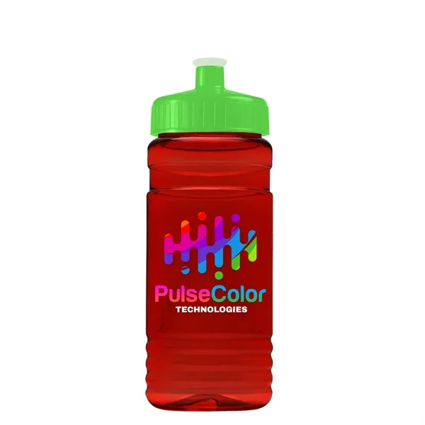 Transparent sports bottle, 20 oz. Straight-wall design with Push-Pull lid. Molded... from ASI 40480 Koozie Group