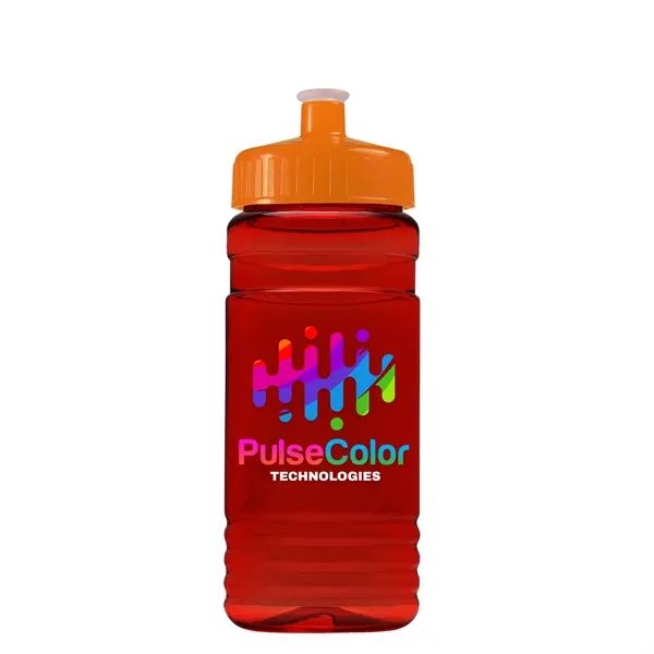 Transparent sports bottle, 20 oz. Straight-wall design with Push-Pull lid. Molded... from ASI 40480 Koozie Group