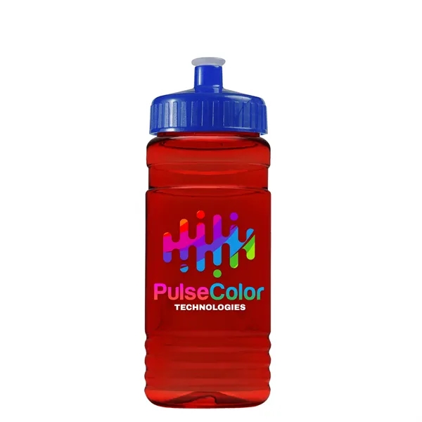 Transparent sports bottle, 20 oz. Straight-wall design with Push-Pull lid. Molded... from ASI 40480 Koozie Group