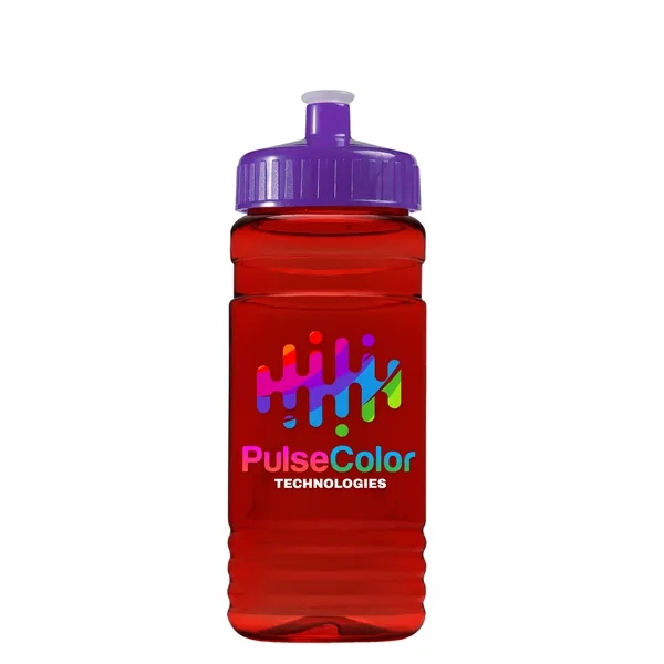 Transparent sports bottle, 20 oz. Straight-wall design with Push-Pull lid. Molded... from ASI 40480 Koozie Group