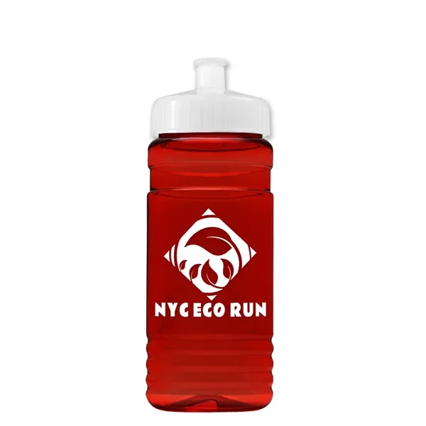 Transparent sports bottle, 20 oz. Straight-wall design with Push-Pull lid. Molded... from ASI 40480 Koozie Group