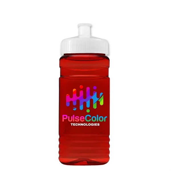 Transparent sports bottle, 20 oz. Straight-wall design with Push-Pull lid. Molded... from ASI 40480 Koozie Group
