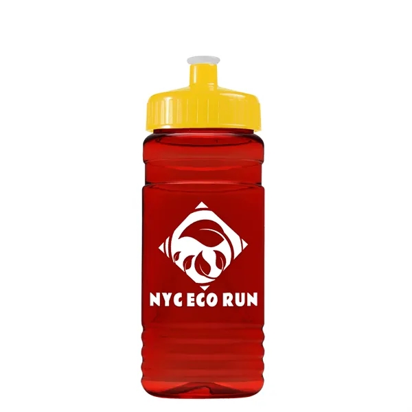Transparent sports bottle, 20 oz. Straight-wall design with Push-Pull lid. Molded... from ASI 40480 Koozie Group
