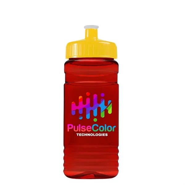 Transparent sports bottle, 20 oz. Straight-wall design with Push-Pull lid. Molded... from ASI 40480 Koozie Group