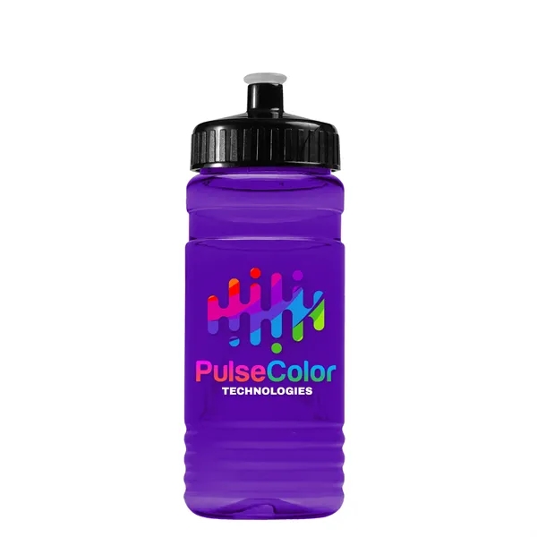 Transparent sports bottle, 20 oz. Straight-wall design with Push-Pull lid. Molded... from ASI 40480 Koozie Group