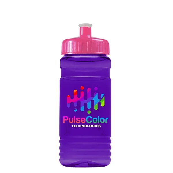 Transparent sports bottle, 20 oz. Straight-wall design with Push-Pull lid. Molded... from ASI 40480 Koozie Group
