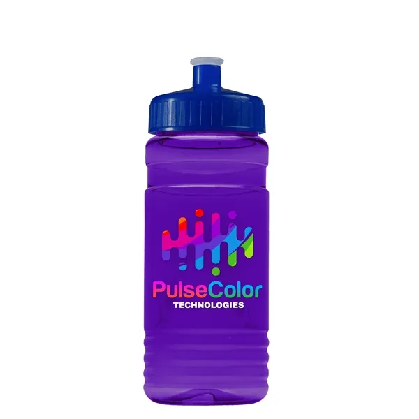 Transparent sports bottle, 20 oz. Straight-wall design with Push-Pull lid. Molded... from ASI 40480 Koozie Group