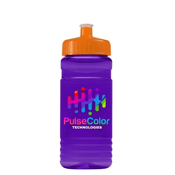 Transparent sports bottle, 20 oz. Straight-wall design with Push-Pull lid. Molded... from ASI 40480 Koozie Group
