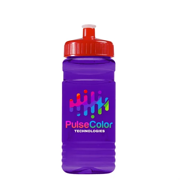 Transparent sports bottle, 20 oz. Straight-wall design with Push-Pull lid. Molded... from ASI 40480 Koozie Group