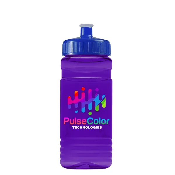 Transparent sports bottle, 20 oz. Straight-wall design with Push-Pull lid. Molded... from ASI 40480 Koozie Group