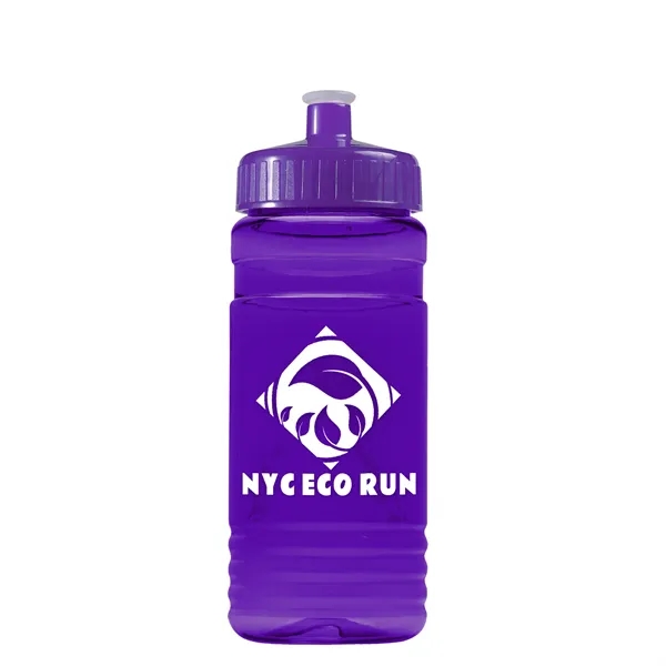 Transparent sports bottle, 20 oz. Straight-wall design with Push-Pull lid. Molded... from ASI 40480 Koozie Group