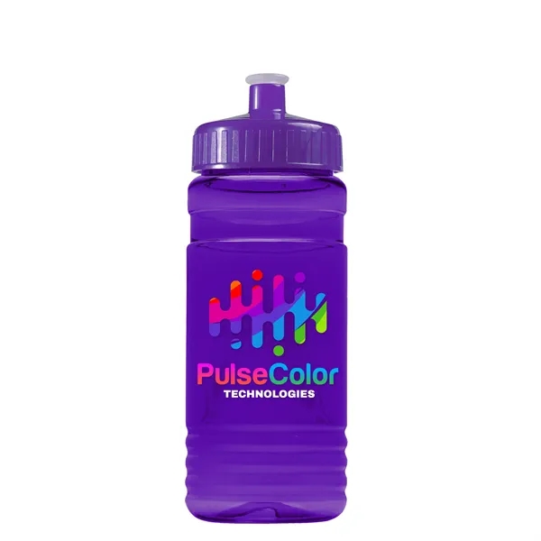 Transparent sports bottle, 20 oz. Straight-wall design with Push-Pull lid. Molded... from ASI 40480 Koozie Group