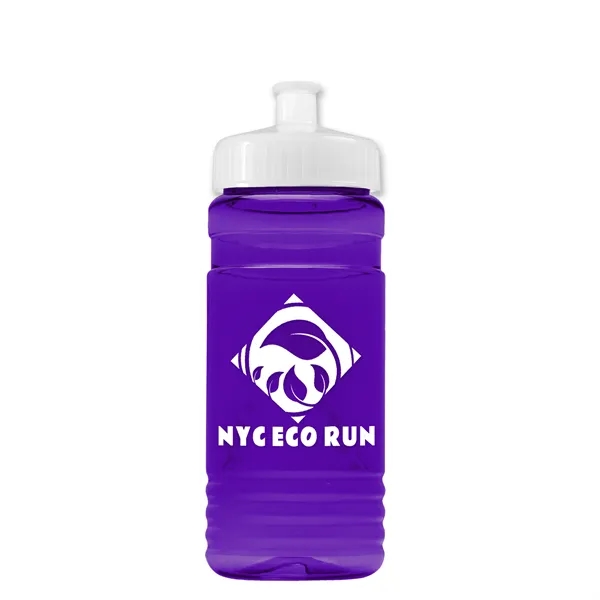 Transparent sports bottle, 20 oz. Straight-wall design with Push-Pull lid. Molded... from ASI 40480 Koozie Group