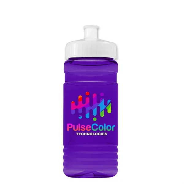 Transparent sports bottle, 20 oz. Straight-wall design with Push-Pull lid. Molded... from ASI 40480 Koozie Group
