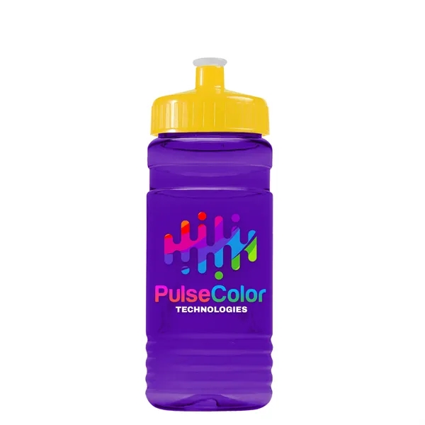 Transparent sports bottle, 20 oz. Straight-wall design with Push-Pull lid. Molded... from ASI 40480 Koozie Group