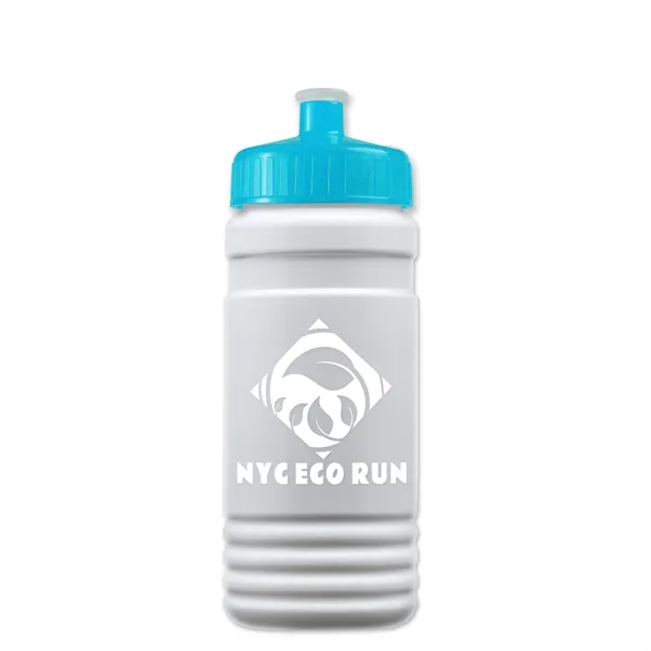 Transparent sports bottle, 20 oz. Straight-wall design with Push-Pull lid. Molded... from ASI 40480 Koozie Group