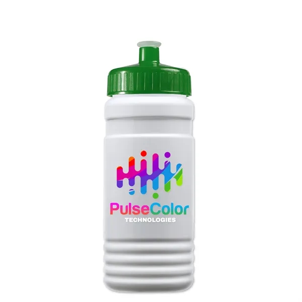 Transparent sports bottle, 20 oz. Straight-wall design with Push-Pull lid. Molded... from ASI 40480 Koozie Group
