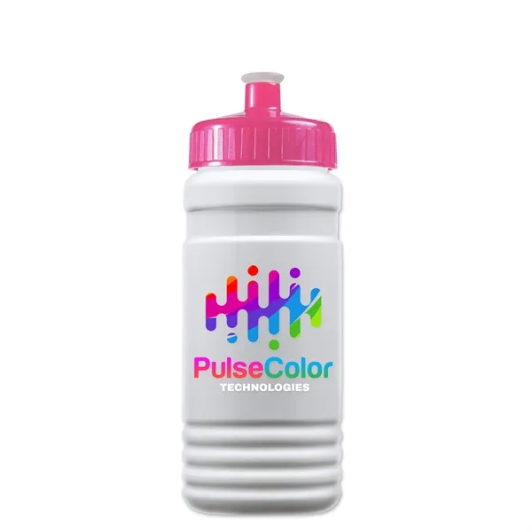 Transparent sports bottle, 20 oz. Straight-wall design with Push-Pull lid. Molded... from ASI 40480 Koozie Group