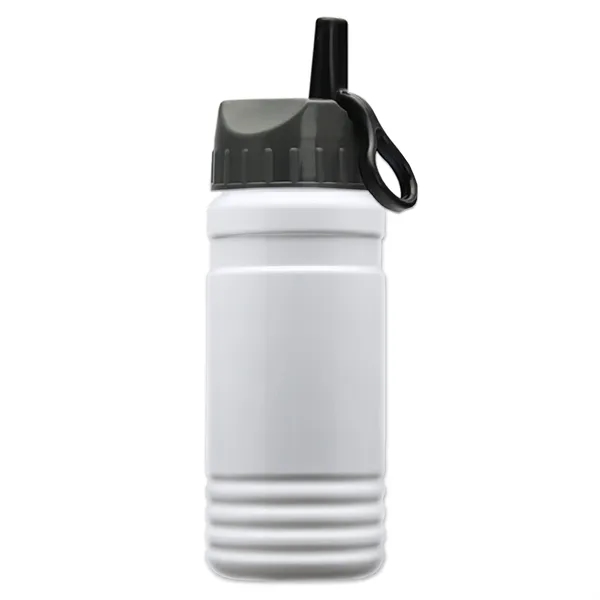 The Lil Stripe 20 Oz. PETE Bottle With Flip Straw Ring... from ASI 40480 Koozie Group