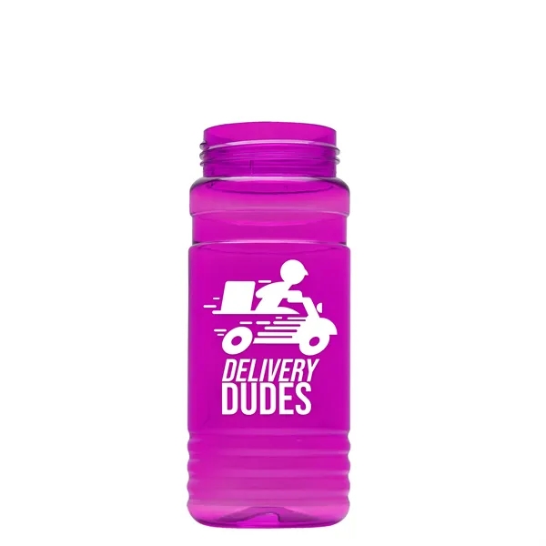 The Lil Stripe 20 Oz. PETE Bottle With Flip Straw Ring... from ASI 40480 Koozie Group