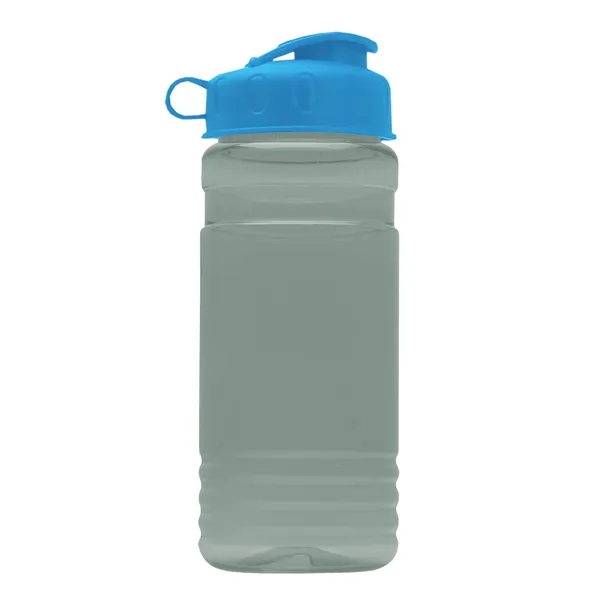 Transparent sports bottle, 20 oz. Straight-wall design with Flip Top Lid.... from ASI 40480 Koozie Group