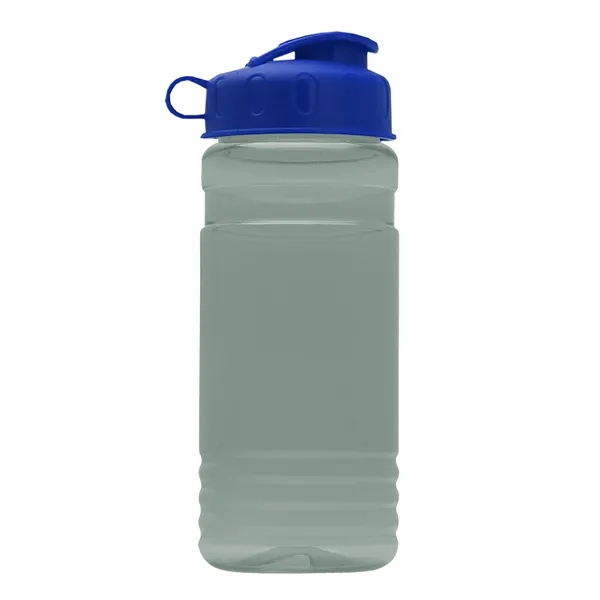 Transparent sports bottle, 20 oz. Straight-wall design with Flip Top Lid.... from ASI 40480 Koozie Group
