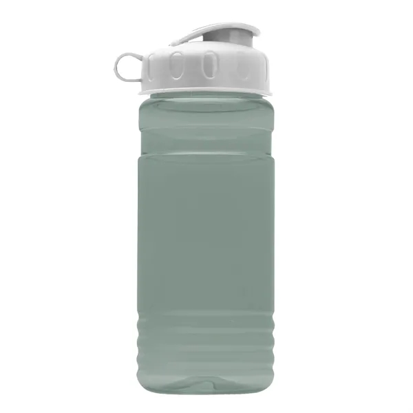 Transparent sports bottle, 20 oz. Straight-wall design with Flip Top Lid.... from ASI 40480 Koozie Group