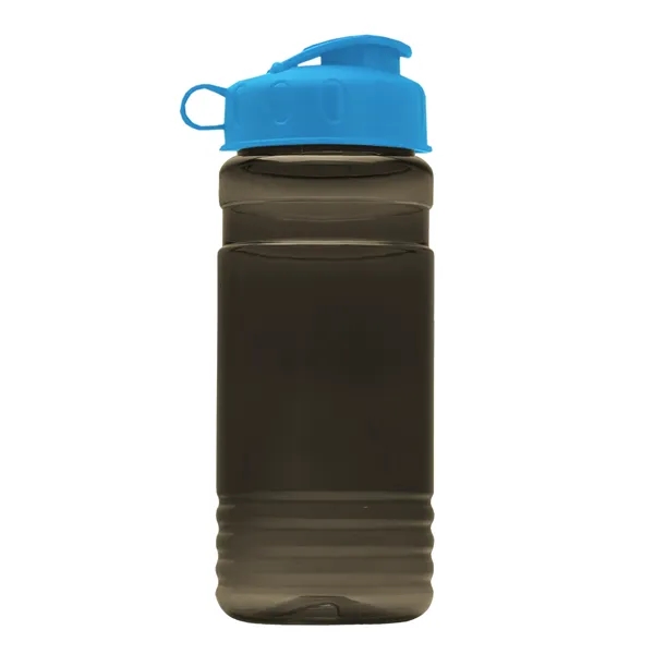 Transparent sports bottle, 20 oz. Straight-wall design with Flip Top Lid.... from ASI 40480 Koozie Group