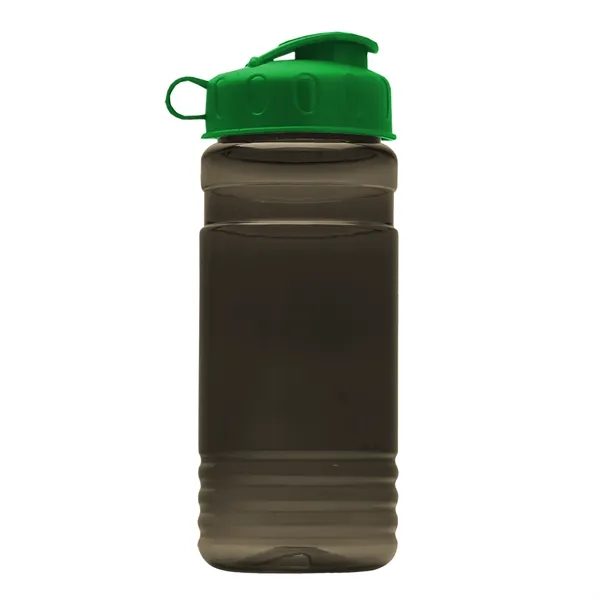 Transparent sports bottle, 20 oz. Straight-wall design with Flip Top Lid.... from ASI 40480 Koozie Group