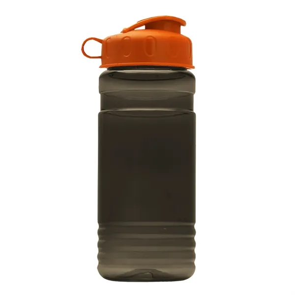 Transparent sports bottle, 20 oz. Straight-wall design with Flip Top Lid.... from ASI 40480 Koozie Group