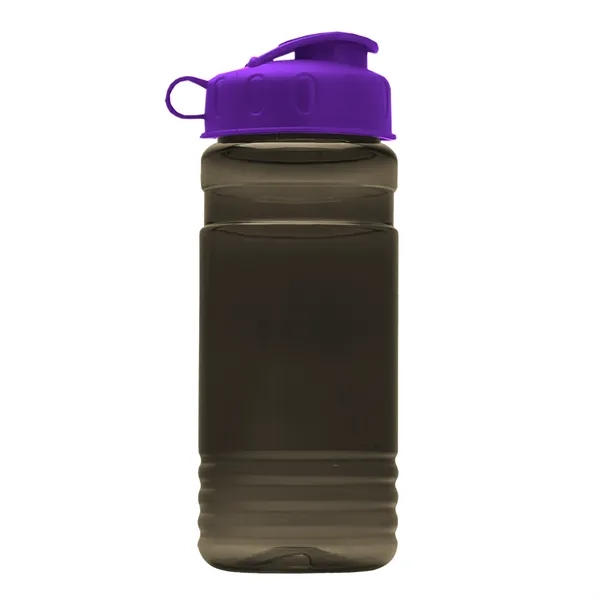 Transparent sports bottle, 20 oz. Straight-wall design with Flip Top Lid.... from ASI 40480 Koozie Group