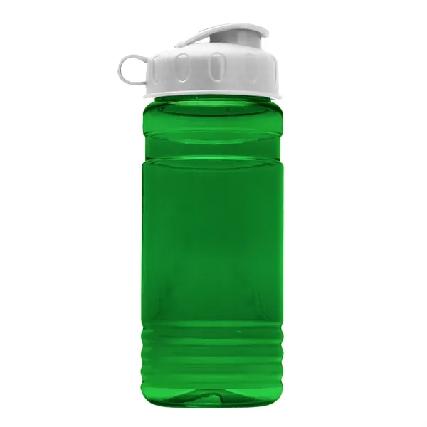 Transparent sports bottle, 20 oz. Straight-wall design with Flip Top Lid.... from ASI 40480 Koozie Group