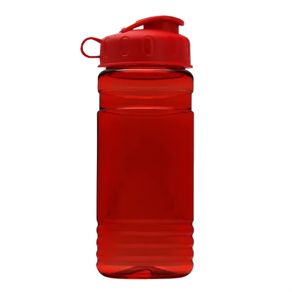 Transparent sports bottle, 20 oz. Straight-wall design with Flip Top Lid.... from ASI 40480 Koozie Group